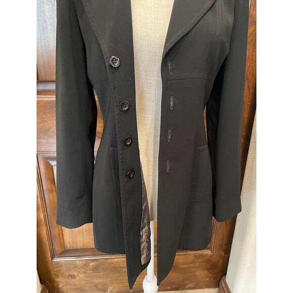 Vintage Bebe Women’s Blazer Jacket in Black size 6. - Picture 6 of 14